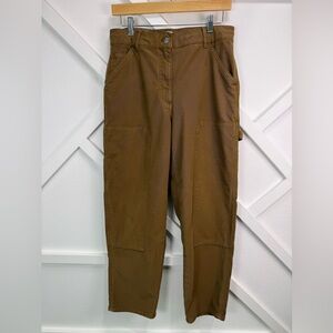 Aritzia Wilfred Free Brennan High Waisted Utility Pant Brown Size 10